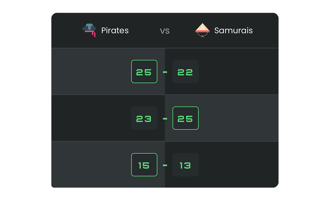 Score matches your way