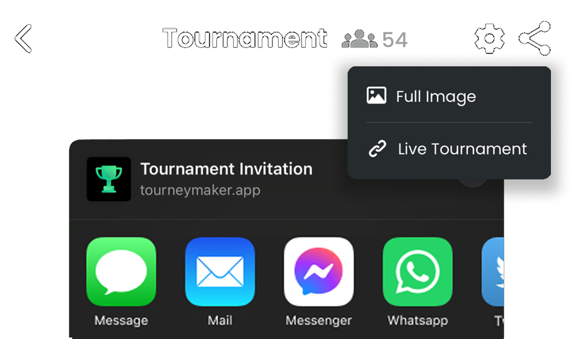 Share with anyone in one tap
